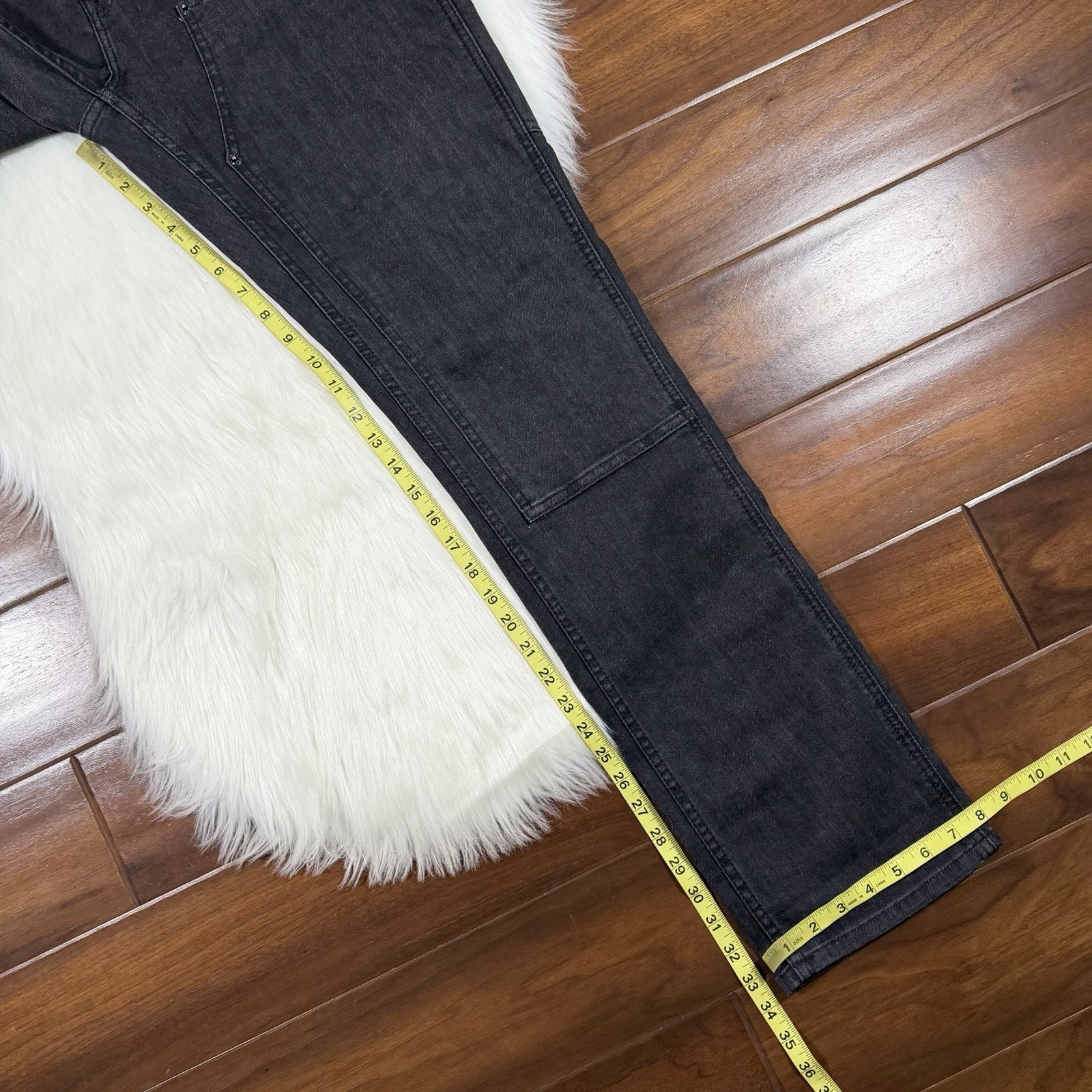 Dovetail Workwear Women's Size 16 X 34 Black Maven Slim Cargo Ultity Denim Jeans — image 5 of 8